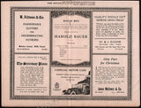 Bauer, Harold - Lot of 3 Concert Programs 1918-1920
