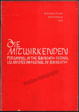 Bayreuth 1961-62-63 - Personnel of the Bayreuth Festival Guide