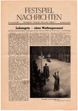 Bayreuth Festival 1953 - Official Newsletters-Gazettes-Menu Lot