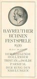 Bayreuth Festival Brochures - Bayreuther Bühnenfestspiele 1936-1939