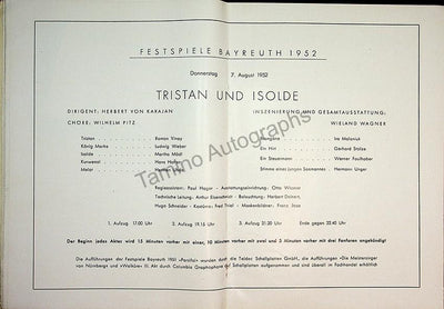 Tristan und Isolde 1952