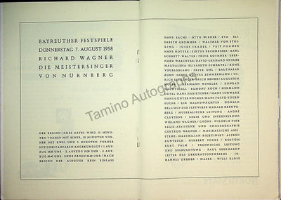 Die Meistersinger von Nurnberg 1958