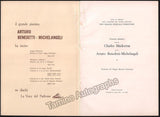 Benedetti Michelangeli, Arturo - Program Lot 1943-1961