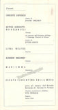 Benedetti Michelangeli, Arturo - Program Lot 1943-1961