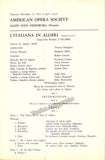 Berganza, Teresa - Signed Concert Program L'Italiana in Algeri