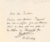 Berlioz, Hector - Autograph Note Signed