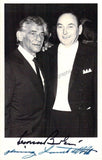 Bernstein, Leonard - Lambrecht, Heinz - Double Signed Photo 1975