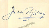 Bjorling, Jussi - Signed Card + Photograph