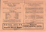 Blech, Leo - Two Opera Programs Berlin 1927-1929