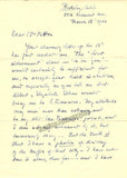 Bloch, Ernest - Autograph Letter Signed 1940