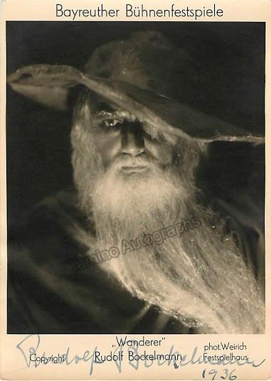 BOCKELMANN, Rudolf Signed Photo Genuine Signed Tamino