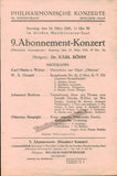 Bohm, Karl - 2 Programs Vienna Philharmonic 1942-1943