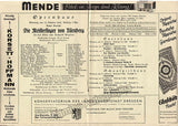 Bohm, Karl - Opera Cast Page Lot 1933-1939