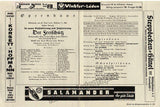 Bohm, Karl - Opera Cast Page Lot 1933-1939