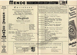 Bohm, Karl - Opera Cast Page Lot 1933-1939