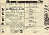 Bohm, Karl - Opera Cast Page Lot 1933-1939