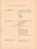 Bohm, Karl - Signed Program Vienna Philharmonic 1961