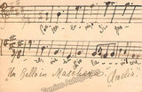 Borina, Nadina - Signed Photo in Ballo in Maschera 1921 + Musical Quote