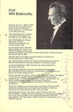 Boskovsky, Willy - Signed Program Page Nuremberg, Germany 1968