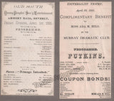 Boston Concert Opera and Theater Album Clip Collection 1879-1889