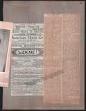 Boston Opera and Theater Album Clip Collection 1884-1890