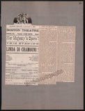 Boston Opera and Theater Album Clip Collection 1884-1890