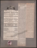 Boston Opera and Theater Album Clip Collection 1884-1890