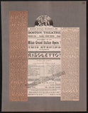 Boston Opera and Theater Album Clip Collection 1884-1890