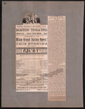 Boston Opera and Theater Album Clip Collection 1884-1890