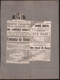 Boston Opera and Theater Album Clip Collection 1884-1890