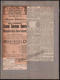 Boston Opera and Theater Album Clip Collection 1884-1890
