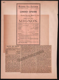 Boston Opera and Theater Album Clip Collection 1890-1898
