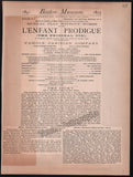 Boston Opera and Theater Album Clip Collection 1890-1898