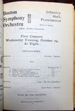 Boston Symphony Orchestra Programs 1892-98 - Lot of 38 Programs