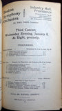 Boston Symphony Orchestra Programs 1892-98 - Lot of 38 Programs
