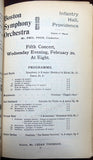 Boston Symphony Orchestra Programs 1892-98 - Lot of 38 Programs
