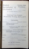Boston Symphony Orchestra Programs 1892-98 - Lot of 38 Programs