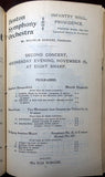 Boston Symphony Orchestra Programs 1898-1905 - Lot of 33 Programs