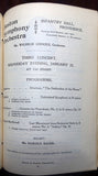 Boston Symphony Orchestra Programs 1898-1905 - Lot of 33 Programs