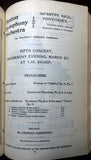 Boston Symphony Orchestra Programs 1898-1905 - Lot of 33 Programs