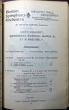 Boston Symphony Orchestra Programs 1898-1905 - Lot of 33 Programs