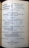 Boston Symphony Orchestra Programs 1898-1905 - Lot of 33 Programs