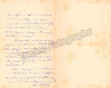 Bottero, Alessandro - Autograph Letter Signed 1887