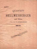 Brahms, Johannes - Von Bulow, Hans - Rosenthal, Moriz - Concert Program 1885-86!