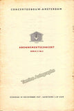 Brill, Samuel - Concert Program Amsterdam 1947 - Otto Klemperer