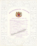 Buckingham Palace - Set of 7 Concert Programs (1879-1886)