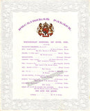 Buckingham Palace - Set of 7 Concert Programs (1879-1886)