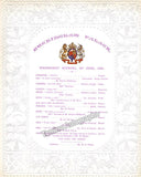 Buckingham Palace - Set of 7 Concert Programs (1879-1886)