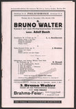 Busch, Adolf - Program Lot Berlin 1931-1932 - Bruno Walter
