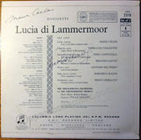 Callas, Maria - Cappuccilli, Piero - Double Signed LP record Lucia di Lammermoor album